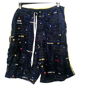 Pac-Man swim trunks